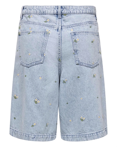 ONLY - ONLDorsi Cassie Long Shorts - Light Blue Denim